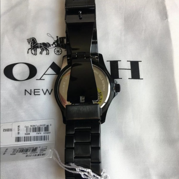 Coach Mens W5021 BARROW IONIZED PLATED  WATCH - Picture 8 of 8